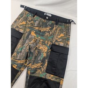 Monet Skateboards Pant 32x29 Baggy Double Knee Camo Cargo Y2K Skater Pants